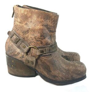 Brown Leather Ankle Boots
